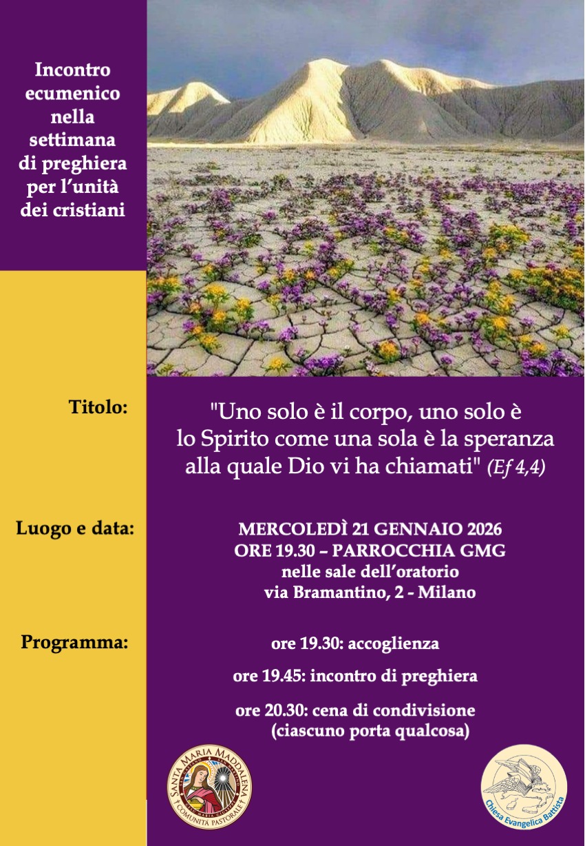 incontro preghiera ecumenica